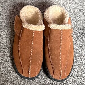 OrthoFeet Suede Slip-On Shoe W/~1” LIFT ON LEFT ONLY-Custom Vibram! Men’s Size 8